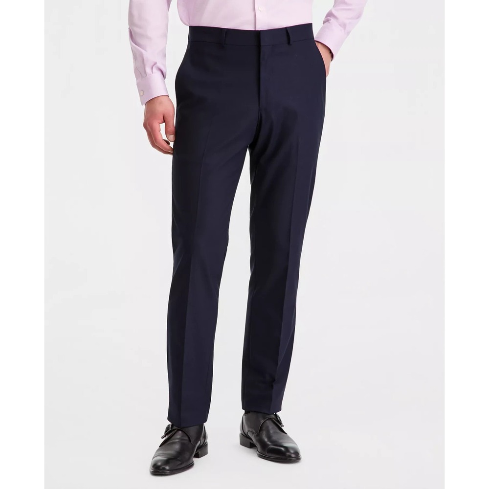 Kenneth Cole Reaction Men 2-pc Techni-Cole Suit Navy Jacket 44L Pant 37W 32L - Picture 3 of 14